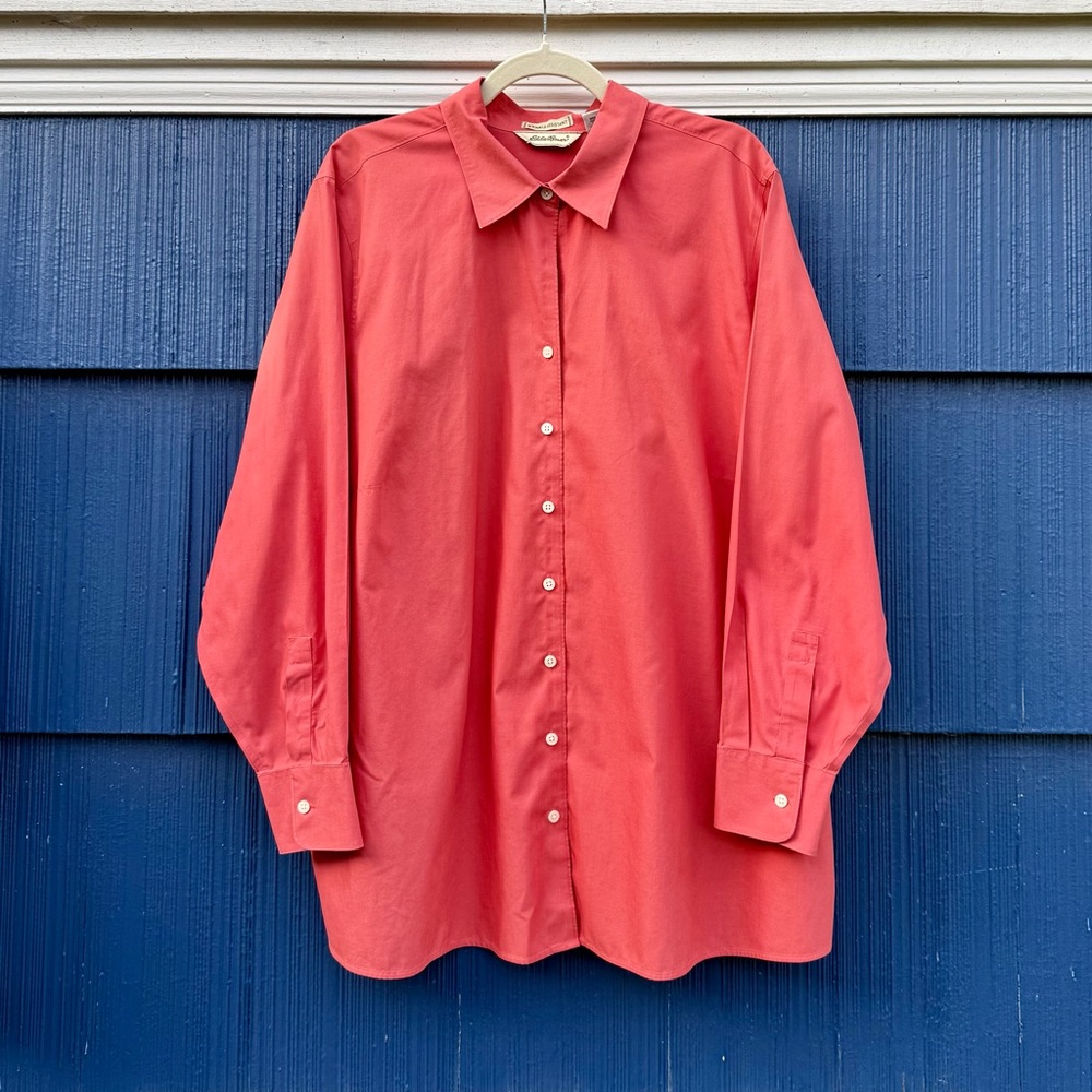Eddie Bauer Coral Button-Down Shirt